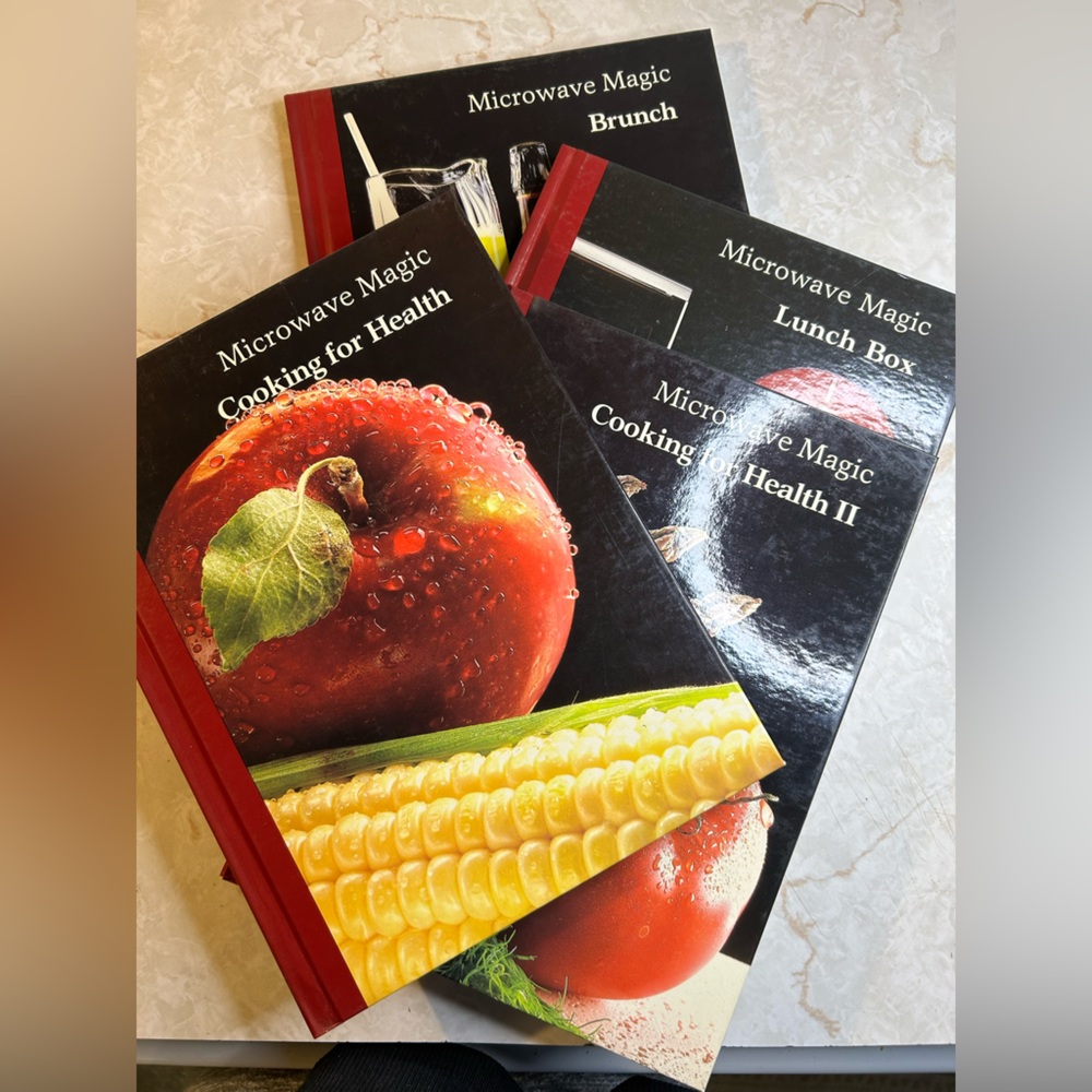 vintage 1988 microwave magic hardcover cookbook bundle books